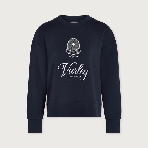 Varley Tops - NWT Rasco Varley Court Club Navy Blue Sweatshirt Size Medium